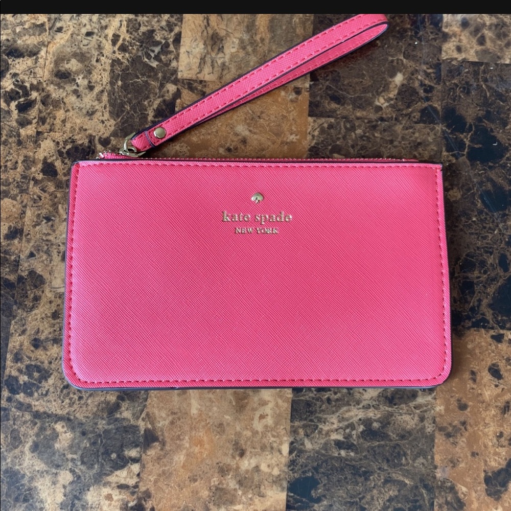 Kate Spade Wristlet Coral Hot Pink
